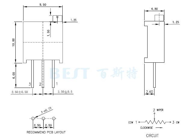 精密電位器3296W