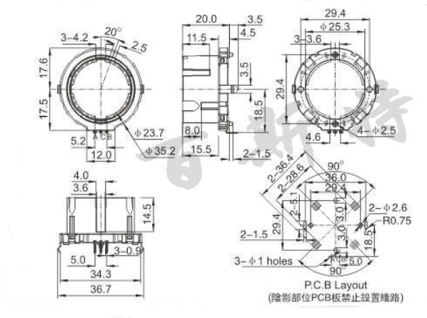 編碼器EC35-H01參考圖紙